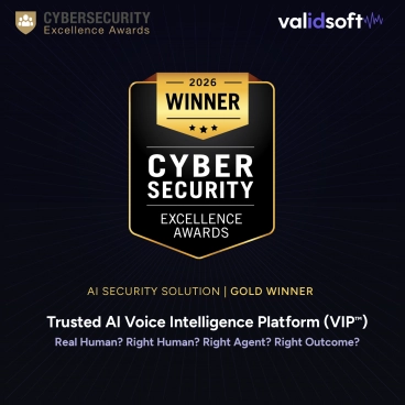 Trusted AI Voice Intelligence Platform awarded gold winner at cybersecurity excellence awards